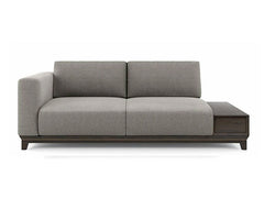 Esquel 2 Seater Sofa with Side Rest - Gray