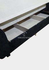 Grey One Arm Sofa Cum Bed