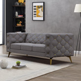 Modern Grey Three Seater Sofa