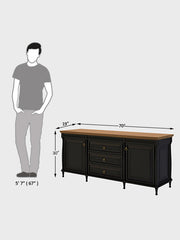 Bandelier credenza