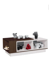 Carlino Coffee Table in Brown and White Colour