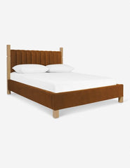 Edus Upholstered Bed (Brown)