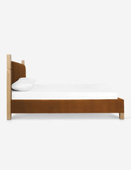 Edus Upholstered Bed (Brown)