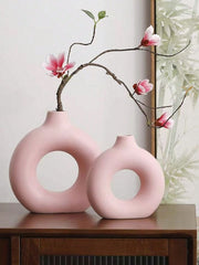 Donut Vase Pair ( Large and Small )