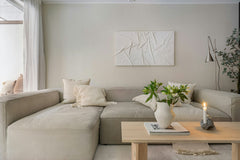 Stratus cloud L-shaped sofa in beige