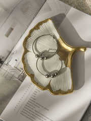 Leaf-Shaped Jewelry Tray
