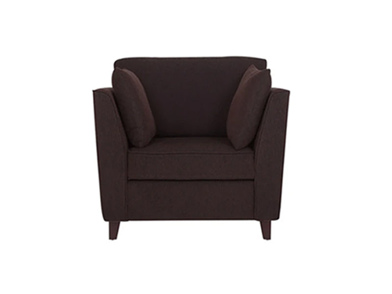 Mauk 1 Seater Sofa - Mohagony Brown