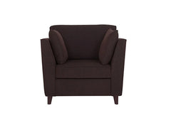 Mauk 1 Seater Sofa - Mohagony Brown