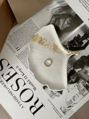 Leaf-Shaped Jewelry Tray