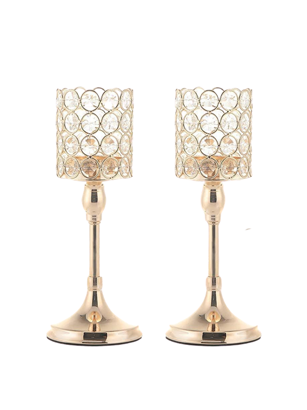 Glass Metal Decorative Set