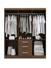 Cherone 6 Door Wardrobe with 3 Drawers