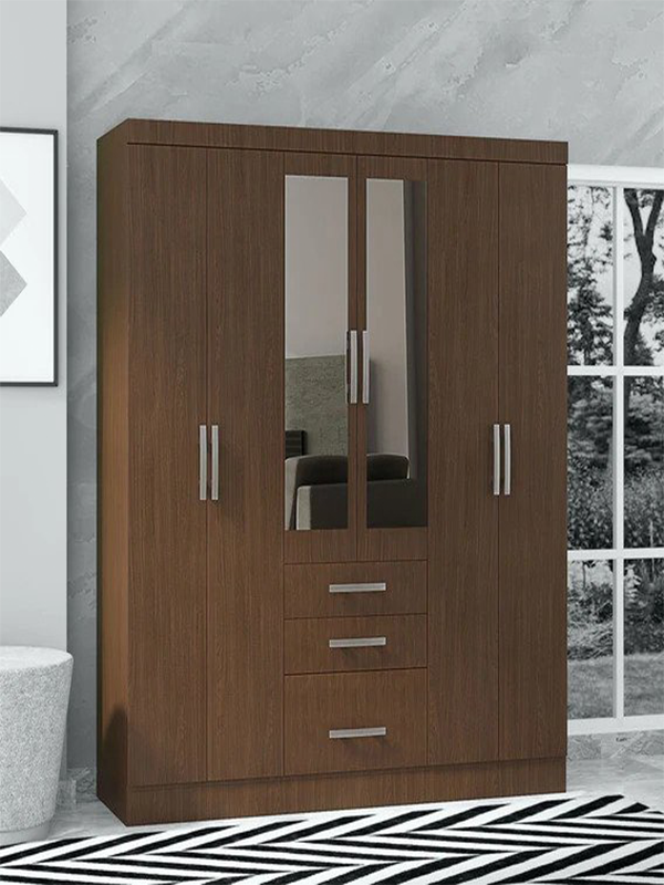 Cherone 6 Door Wardrobe with 3 Drawers