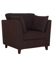 Mauk 1 Seater Sofa - Mohagony Brown