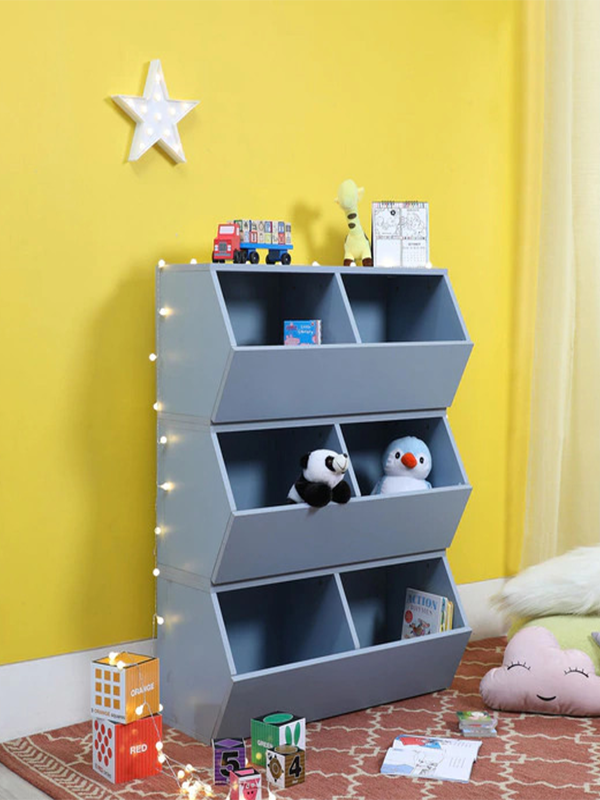 Sling Kids 3 Tier Book Rack in Elegant Blue Colour