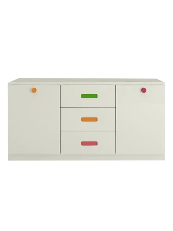 Boehm Kid's Storage Cabinet In Ivory Deco Finish