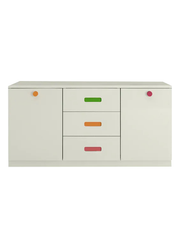 Boehm Kid's Storage Cabinet In Ivory Deco Finish