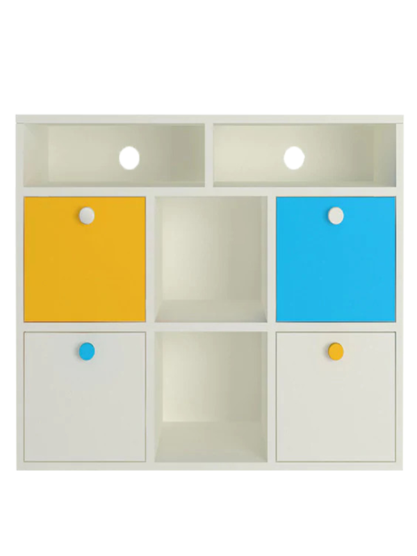 Oliwia Standard Kids Storage Cabinet in Yellow & Blue Colour