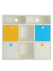 Oliwia Standard Kids Storage Cabinet in Yellow & Blue Colour