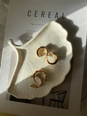 Leaf-Shaped Jewelry Tray