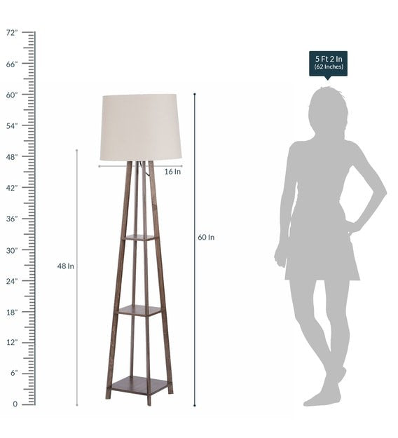 Hadley 3-Tier Shelf Floor Lamp