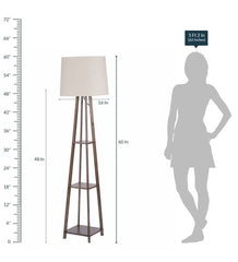 Hadley 3-Tier Shelf Floor Lamp