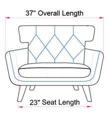 Camilla 1 Seater Sofa - Off White