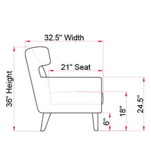 Camilla 1 Seater Sofa - Off White