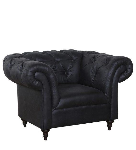 Andres 1 Seater Sofa - Charcoal Gray