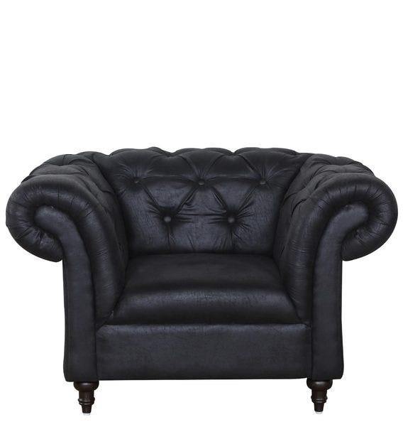 Andres 1 Seater Sofa - Charcoal Gray