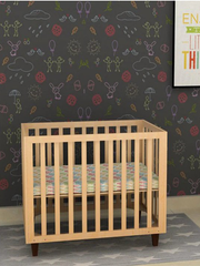 Paxton Adjustable Height Birch Wood Crib in Natural