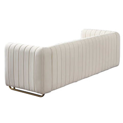Plush Velvet Three Seater Sofa