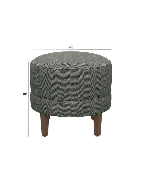 Maven Dark Gray Sofa Stool