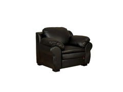 Ambroze 1 Seater Sofa - Black Leatherite