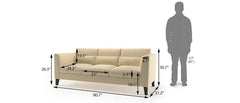 Triade 3 Seater Sofa - Mystic Grey