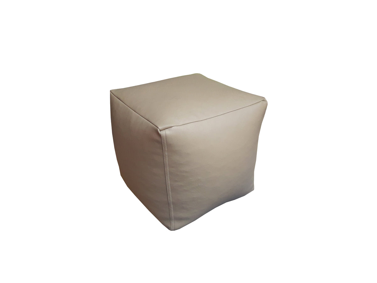 Cubicle Leather Stool - White