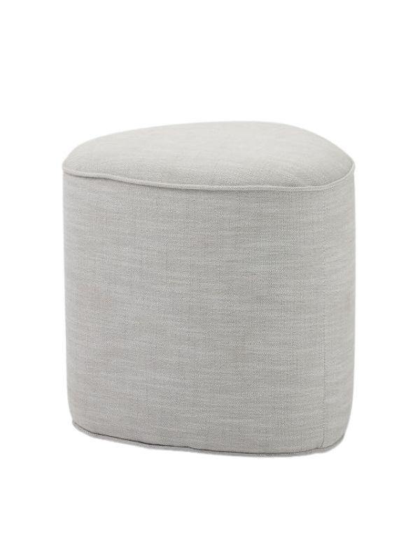 Lottie - Upholstered Gray Sofa Stool