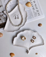 Leaf-Shaped Jewelry Tray