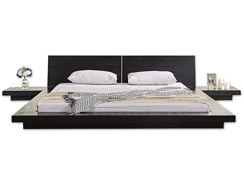 Brisk Double Bed with side Tables