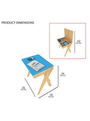 Glaser Study Table in Blue