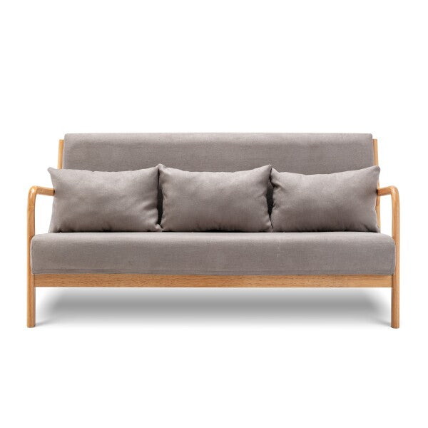 Liwaryon Beech Wood Two Seater Sofa