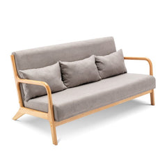 Liwaryon Beech Wood Two Seater Sofa