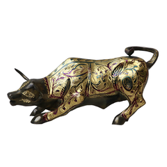 Angry Bull Decorative Figurine