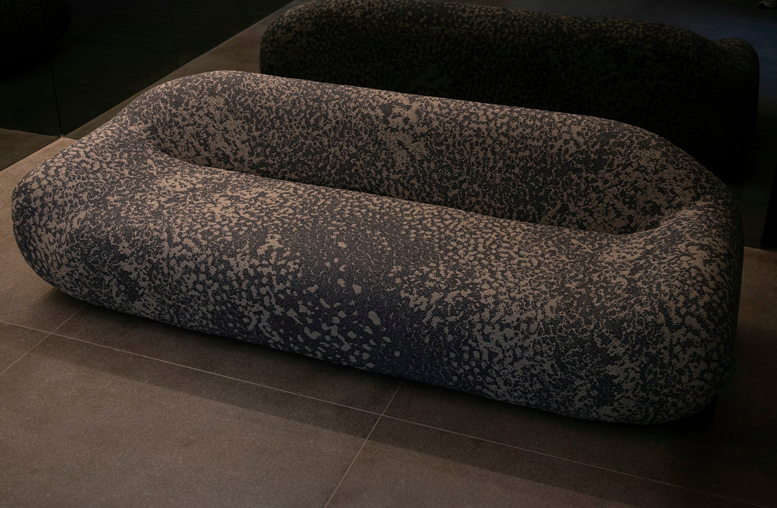 Pebble sculptural cloud sofa, front view