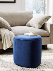 Lottie - Upholstered Teel Sofa Stool